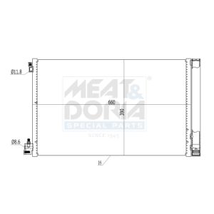 Kondensator, Klimaanlage MEAT & DORIA 991057