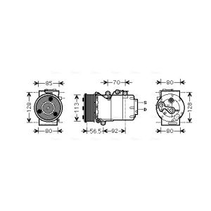 Compressor, ar condicionado AVA COOLING FDAK497