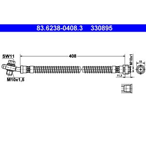 Bremsschlauch ATE 83.6238-0408.3