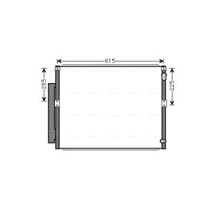 Kondensator, Klimaanlage AVA COOLING TOA5564D