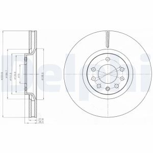 Disco freno DELPHI BG4185C