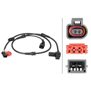 Sensor do ABS traseiro, direito HELLA 6PU 012 806-841