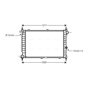 Motorkühler AVA COOLING OL2207