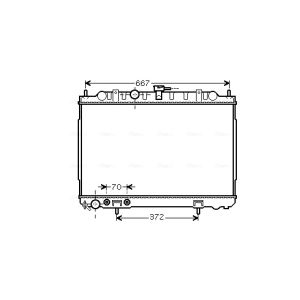 Arrefecedor do motor AVA COOLING DN2239