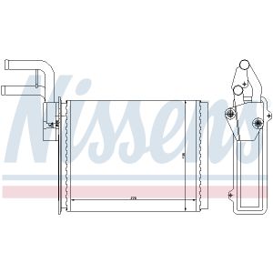 Intercambiador de calor, calefacción interior NISSENS 73987