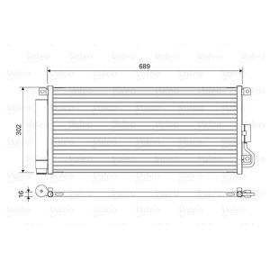 Kondensator, Klimaanlage VALEO 822592
