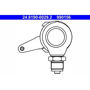 Palanca, freno de estacionamiento, pinza de freno ATE 24.8190-0029.2