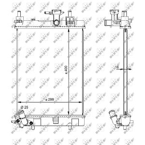 Radiateur, refroidissement du moteur NRF 59207