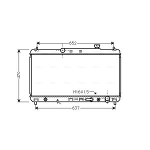 Arrefecedor do motor AVA COOLING TO2236