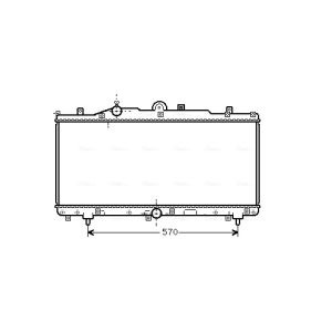 Arrefecedor do motor AVA COOLING FT2166