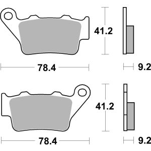 Bremsbelag BREMBO 07BB02CC