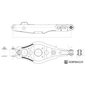 HinterPyöränripustussarm BLUE PRINT ADBP860229