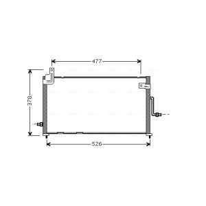 A/C-kondensor AVA COOLING DW5044