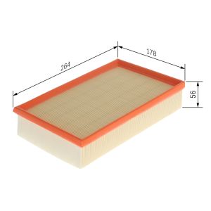 Filtro de ar BOSCH F 026 400 693