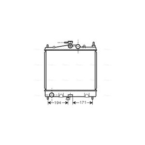 Arrefecedor do motor AVA COOLING DNA2247