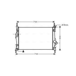 Arrefecedor do motor AVA COOLING FD2403