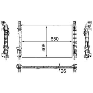 Arrefecedor do motor MAHLE CR 781 000S