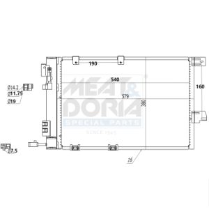 Condenseur (climatisation) MEAT & DORIA 991050
