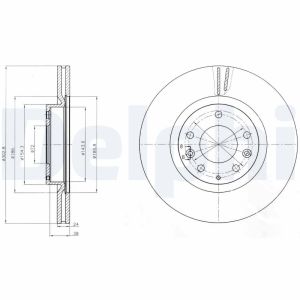 Disco de freno DELPHI BG4316