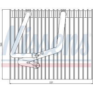 Evaporador, aire acondicionado NISSENS NIS 92270