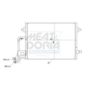 Kondensator, Klimaanlage MEAT & DORIA 991222