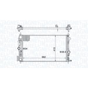 Arrefecedor do motor MAGNETI MARELLI 350213207100