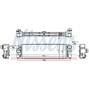 Radiador de baja temperatura, intercooler NISSENS 961597