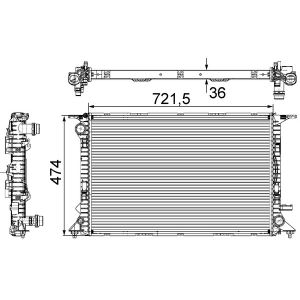 Arrefecedor do motor MAHLE CR 911 000S