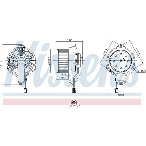 Ventilador de habitáculo NISSENS 87648