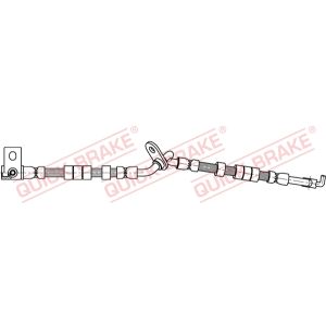 Tubo do travão flexível traseiro, esquerdo QUICK BRAKE 80.903