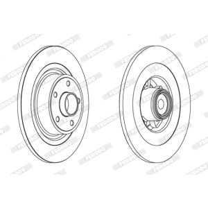 Bremsscheibe FERODO DDF1654C-1