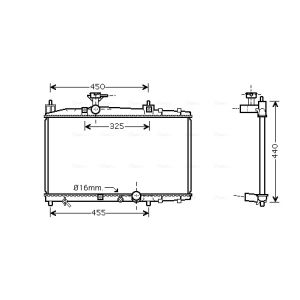 Arrefecedor do motor AVA COOLING TO2317