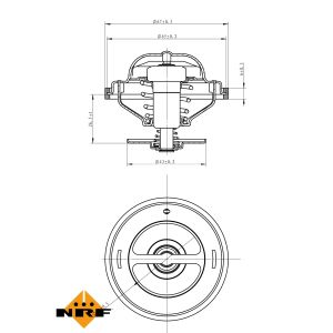 Termostato, refrigerante NRF 725217