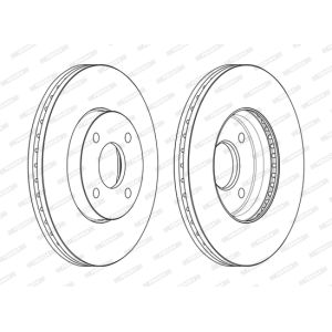 Remschijf FERODO DDF2548C