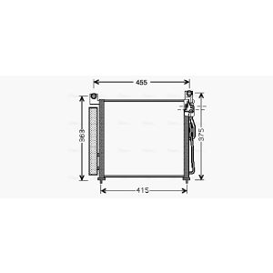 Condensador, sistema de ar condicionado AVA COOLING KA5065D AVA