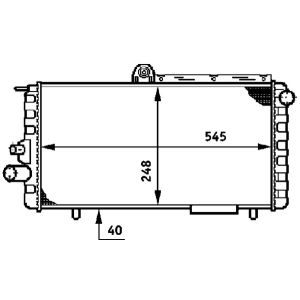Arrefecedor do motor MAHLE CR 620 000S