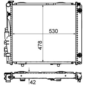 Arrefecedor do motor MAHLE CR 290 000S
