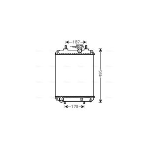 Arrefecedor do motor AVA COOLING DUA2066