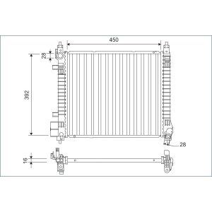 Raffreddatore motore VALEO 701169