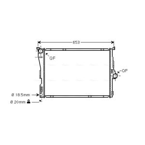 Arrefecedor do motor AVA COOLING BW2304