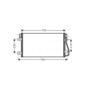 A/C-kondensor AVA COOLING RTA5348