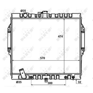 Radiator, motorkoeling NRF 50449