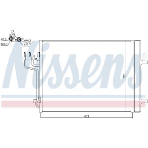 Lauhdutin, ilmastointi ** ENSIMMÄINEN ASENNUS ** NISSENS 940398