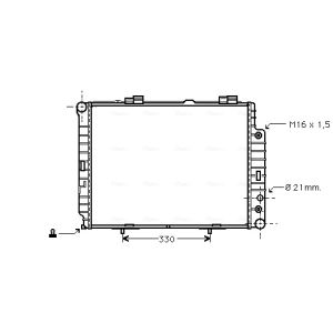 Arrefecedor do motor AVA COOLING MSA2283