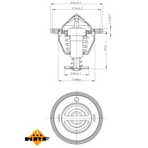 Thermostaat, koelvloeistof EASY FIT NRF 725088