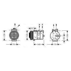 Compressor, ar condicionado AVA COOLING AUAK056
