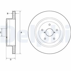 Disque de frein DELPHI BG4775C