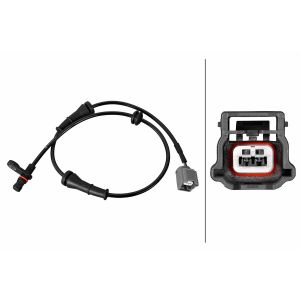 Sensor do ABS traseiro, direito HELLA 6PU 358 219-051