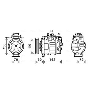 Compressor, ar condicionado AVA COOLING AIAK344