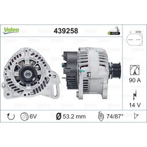 Lichtmaschine, Generator VALEO 439258